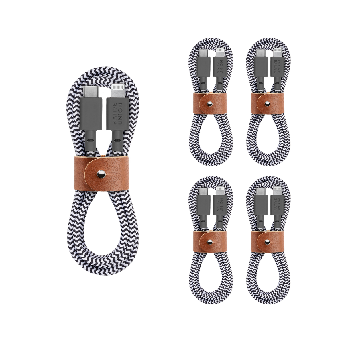 5-Pack Belt Cable (USB-C to Lightning)