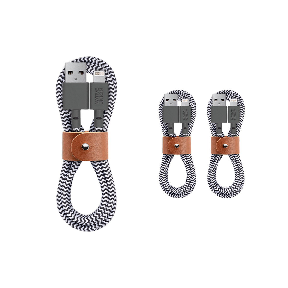 3-Pack Belt Cable (USB A to Lightning)