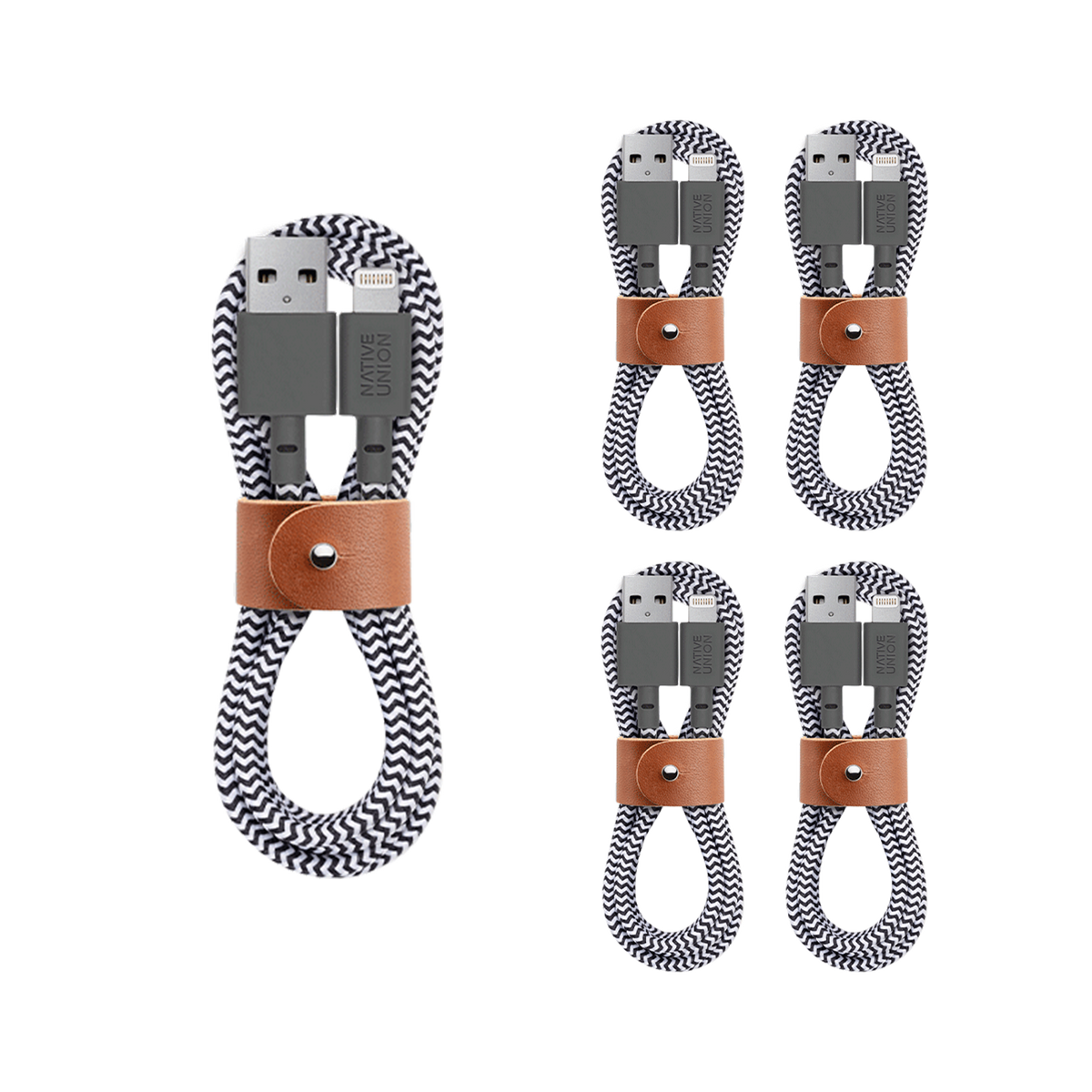 5-Pack Belt Cable (USB A to Lightning)